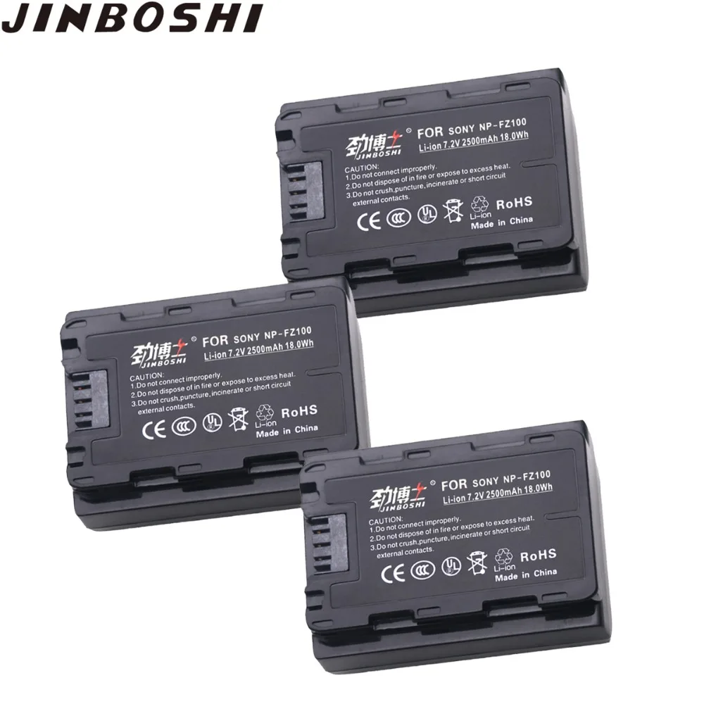 

3x NP-FZ100 NPFZ100 NP FZ100 rechargeable Battery for Sony BC-QZ1, Sony a9, a7R III, a7 III, ILCE-9 ILCE-7RM3 ILCE-7M3