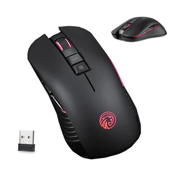

2.4Ghz Mouse Wireless Gaming Rechargeable Professional Gamer Gaming Mouse Silent 7 Button Portable PC Mice for Laptop Computer