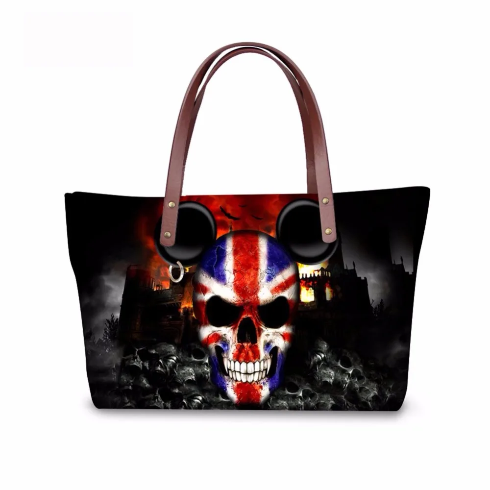 

Noisydesigns women funny skull Designer handbags Daily Use Girls Ladies Cross Body Bags Travel Shopping Bag Bolsa Feminina