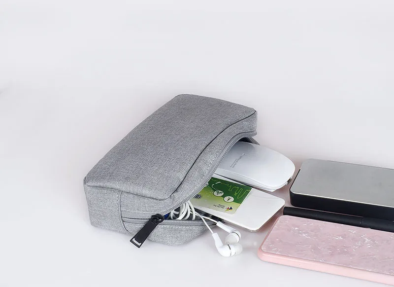 Дорожная цифровая сумка для хранения Портативный цифровой USB кабель зарядное устройство для наушников косметичка органайзер для хранения простой в использовании чехол для сумки