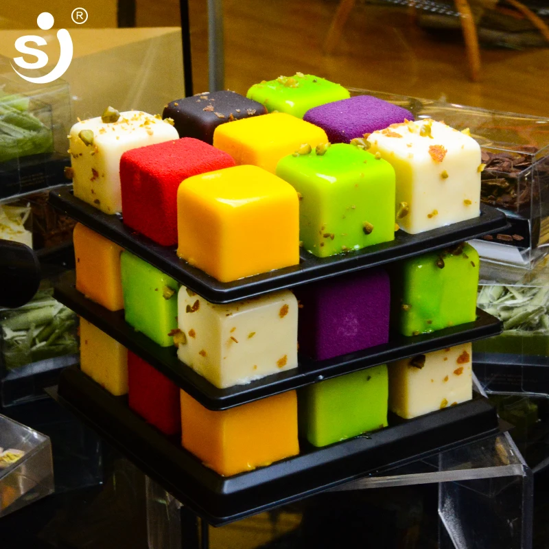 

SJ 15 Cavity DIY Square Silicone Mold Chocolate Cake Mould 3D Fondant Cake Decorating Tools Silicon Molds For Kitchen Baking