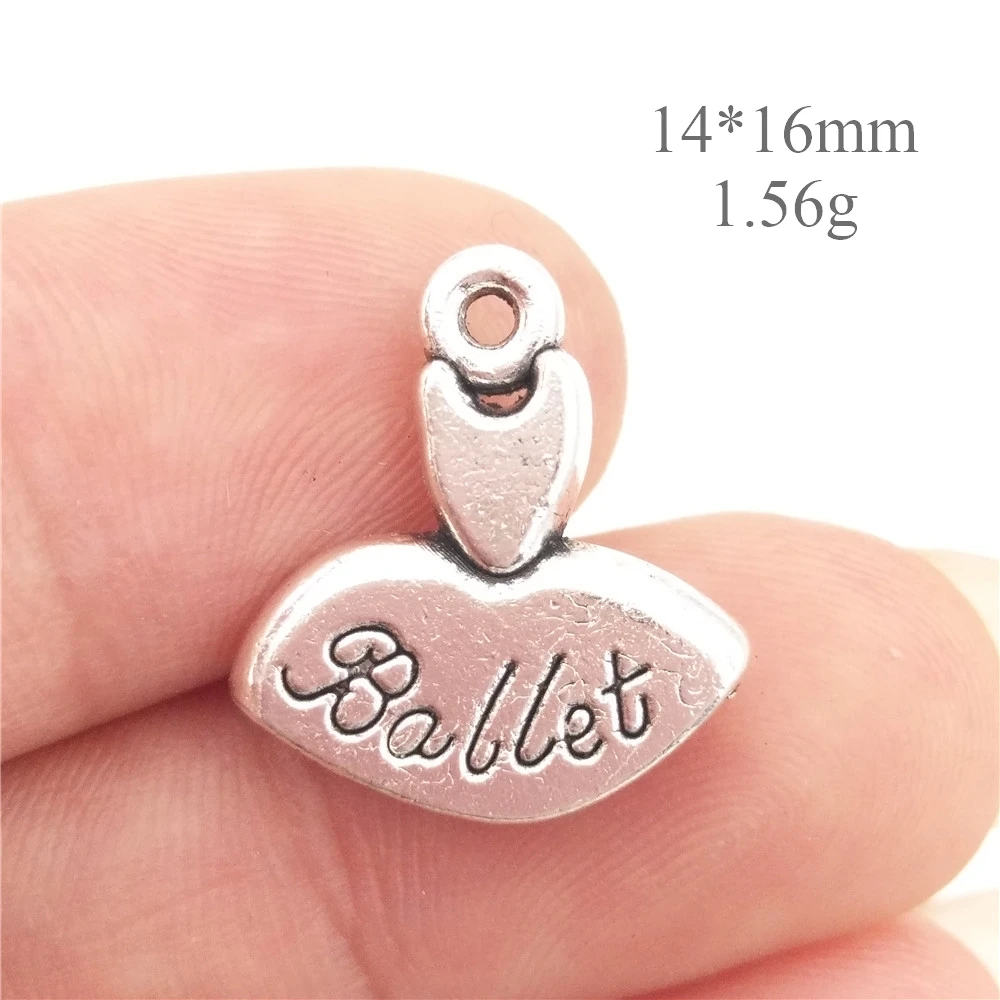 Подвеска для балетного платья из цинкового сплава 14 х16 мм 1 56 г|pendants for bracelets|charm