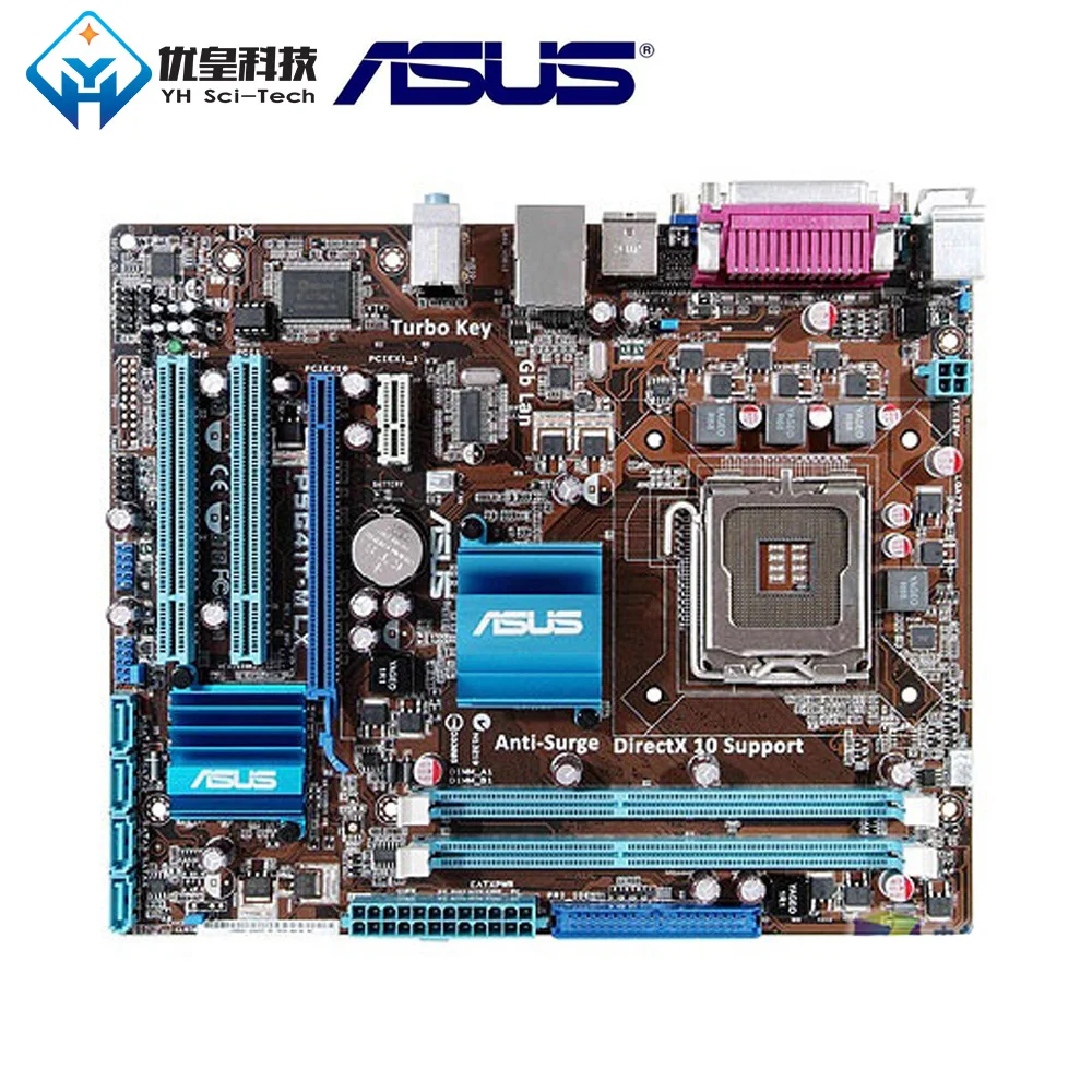 Оригинальная б/у настольная Материнская плата Asus P5G41T-M LX Intel G41 розетка LGA 775 Q8200 Q8300