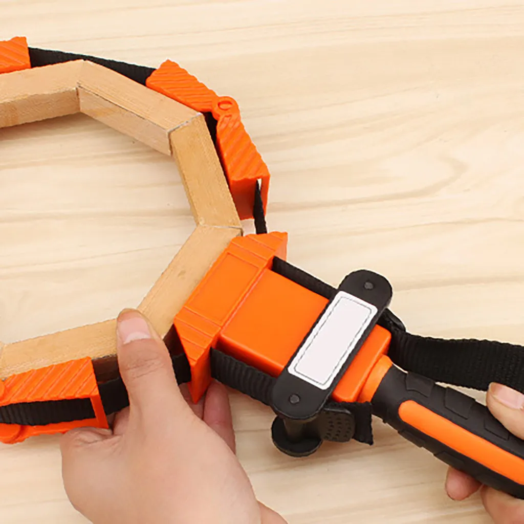 

Home Improvement Nylon Multi-Function Binding Belt Clamp Right Polygons Angle Clip Frame Clips