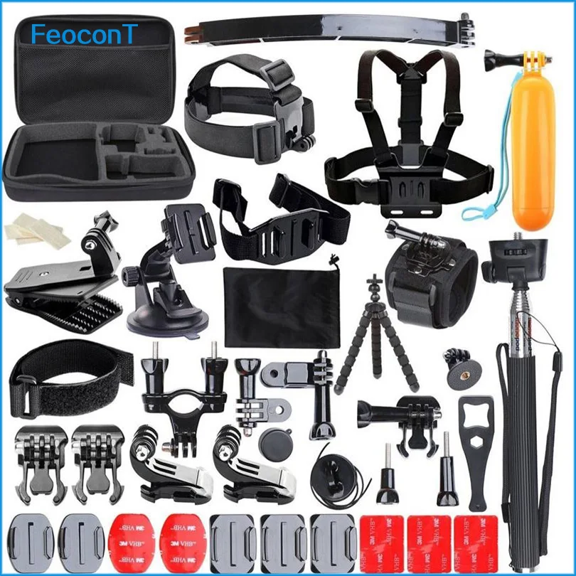 FeoconT 50 in 1 font b Action b font font b Camera b font Accessories Kit