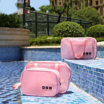 

DINIWELL Travel Transparent Cosmetic Bag Women Zipper Makeup Case Make Up Bags Handbag Organizer Storage Pouch Toiletry Wash Bag