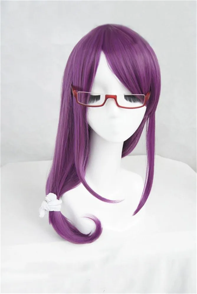 Cosplay&ware Tokyo Ghoul Guru Rize Kamishiro Long Wavy Purple Heat Resistant Synthetic Hair Cosplay Wig Cap Glasses -Zentai shop online HTB1JyfBy5OYBuNjSsD4q6zSkFXaz.jpg