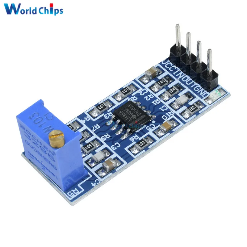 

LM358 100 Times Gain Signal Amplification Amplifier Operational Amplifier Module 5V-12V Hot Sale