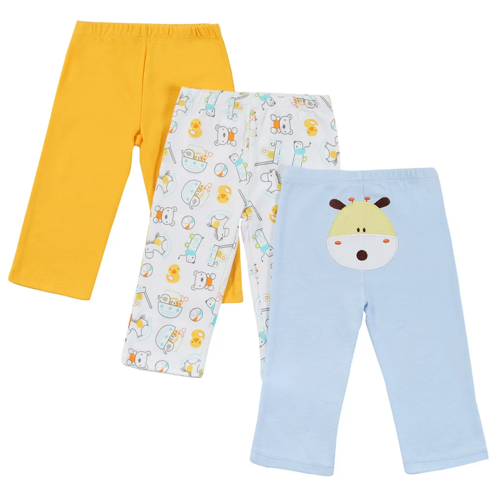 3Pcs Kids Trousers Baby Pants Spring Baby Boy Clothes Cartoon Newborn