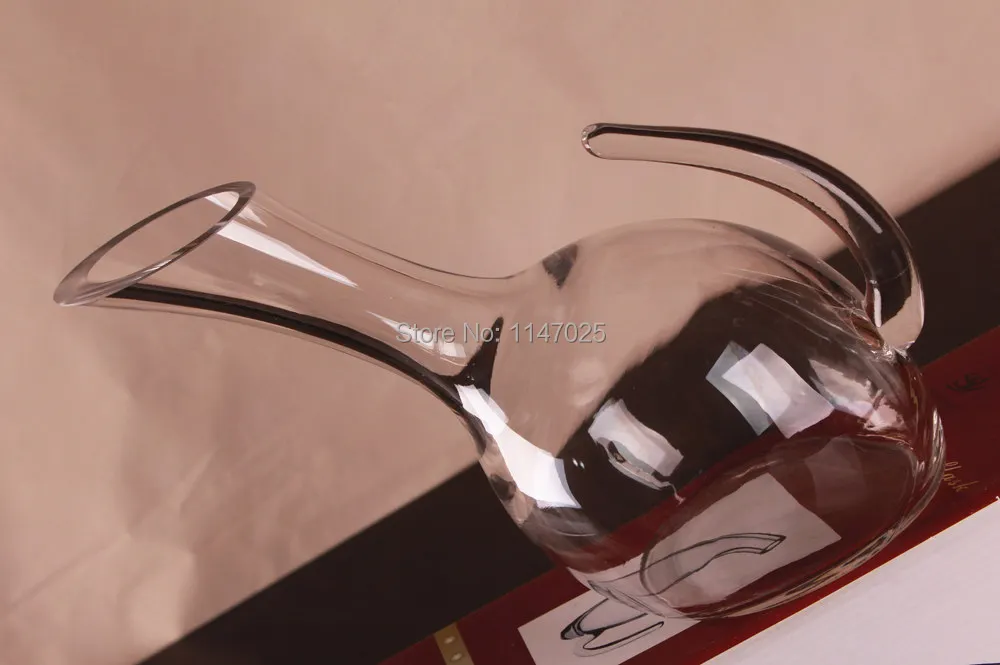 1 шт. 1500 мл стеклянный Носик аэратор для винного графина Контейнер Диспенсер для вина Графин с ручкой бутылка для вина JS 1106