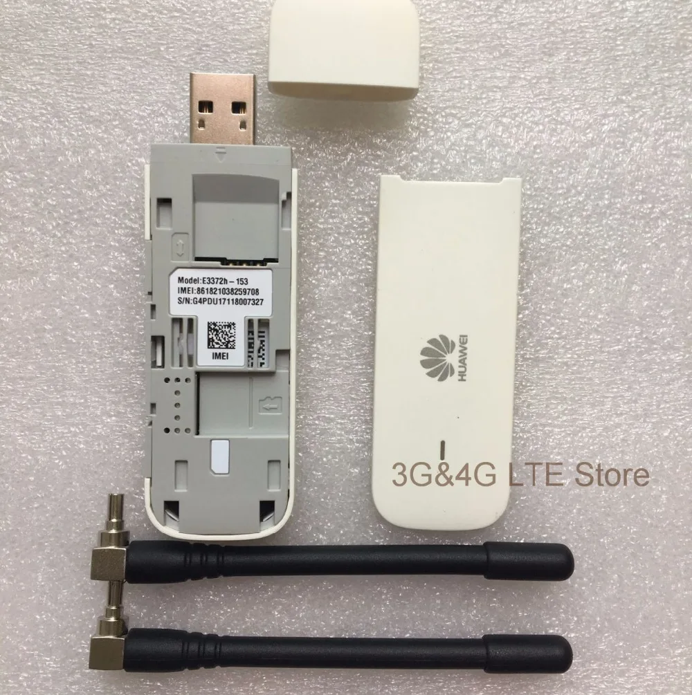 Оригинальный разблокированный модем HUAWEI E3372 антенна ключ с разъемом USB 150 Мб/с 4G LTE
