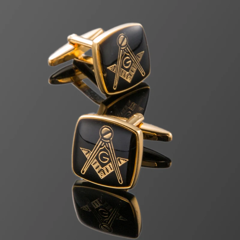 

Free shipping, high-end Freemason Cufflinks fashion men's shirt cuff button senior designer exclusive design shirt button