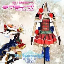 [Настроить] любовь в живую! Рождество красный SJ Rin Hoshizora uniиз косплей костюм для женщин Рождественская вечеринка Новинка