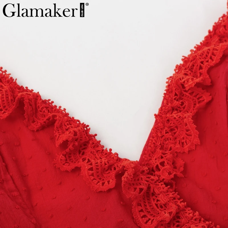 Glamaker, сексуальное Бандажное платье с оборками, женское облегающее платье без рукавов с v-образным вырезом, летние вечерние мини-платья с открытой спиной для клуба, отдыха, пляжа