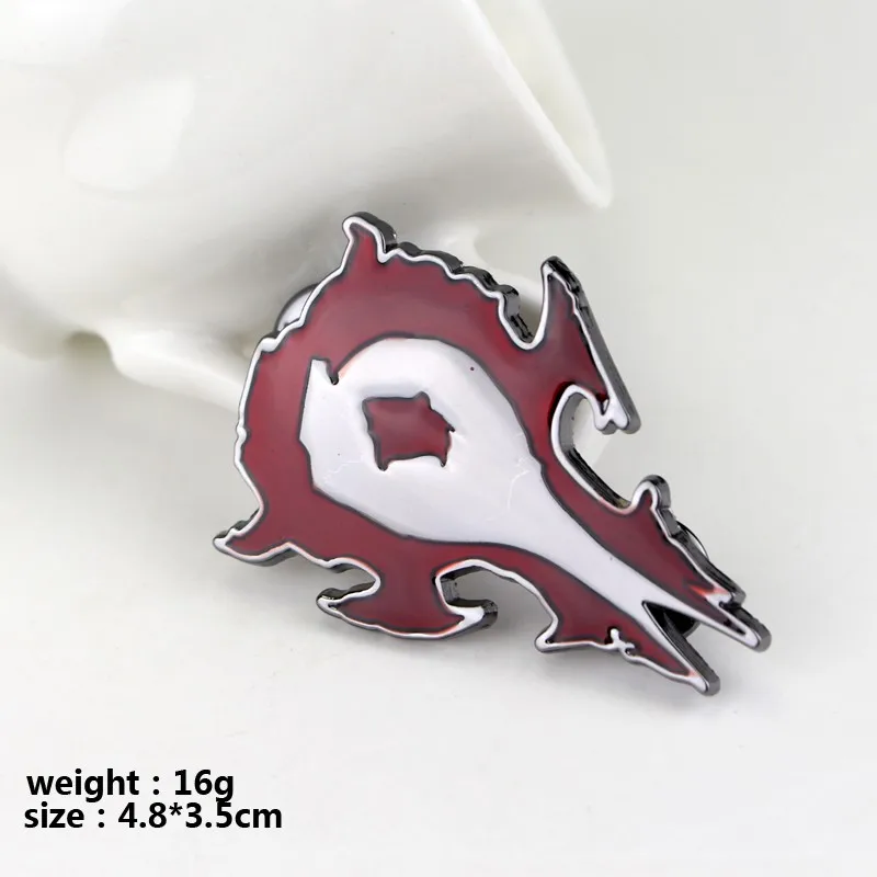 MQCHUN HearthStone герои Warcraft значок Кнопка вау Орда красная эмблема броши|red brooch|brooches
