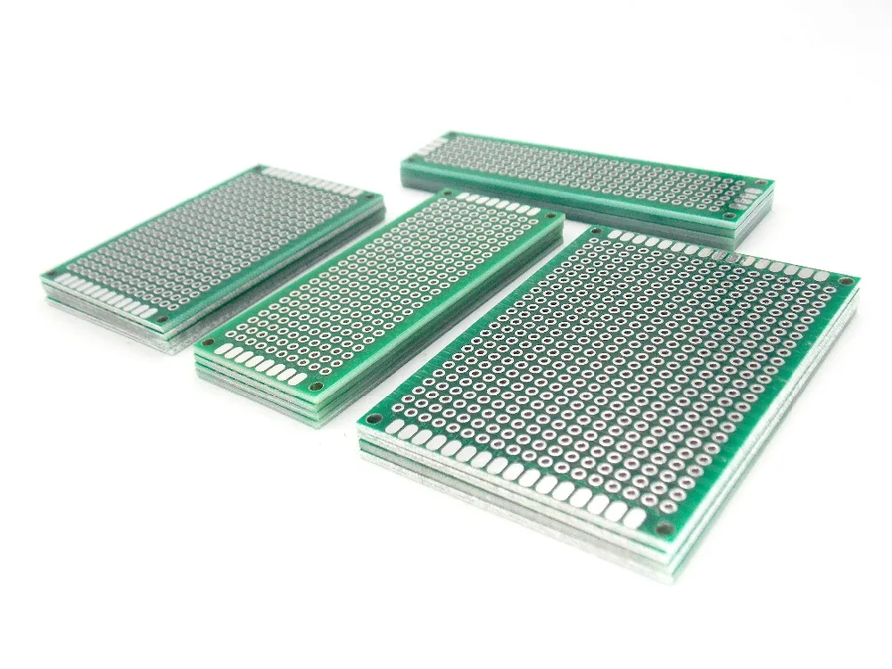 20 шт 5x7 4x6 3x7 2x8 см двухсторонняя Медь прототип pcb универсальная плата