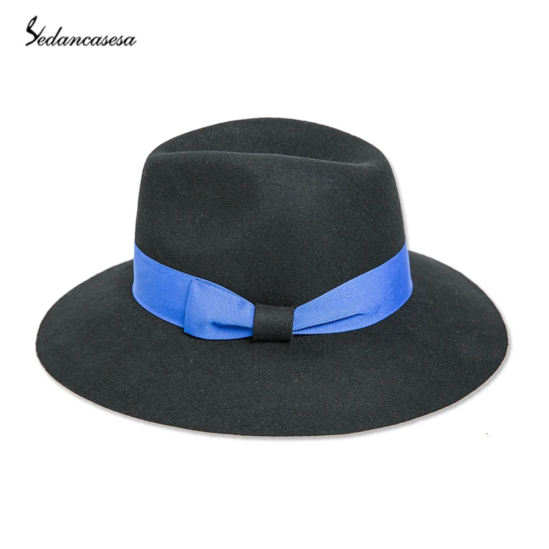 ladies navy blue felt hats