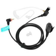 OPPXUN MIC Speaker PTT Earpiece Headset Covert Acoustic Tube for Motorola Radio SL7550 SL4000 SL1K MotoTRBO Walkie Talkie