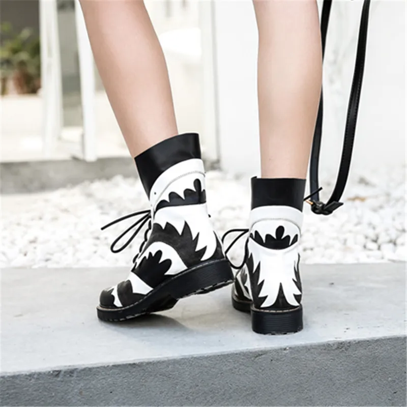Plataforma Retro Mujer Montar Prova Botines Las Botas De Negro Negro Otoño Zapatos Tobillo Mujeres Chelsea Goma Corto Blanco verde Perfetto 7qq5ZR