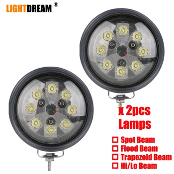 

Pair 5 inch 40W Off road Car 4WD Truck Tractor Boat Trailer 4x4 SUV ATV 12V 24V Spot Flood LED Night Lights LED Work Light