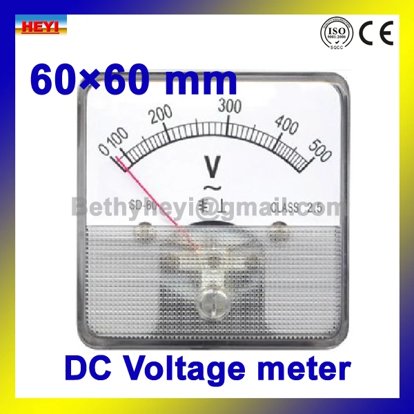 60*60 мм DC Напряжение meter Аналоговый панели перемещение Утюг инструменты