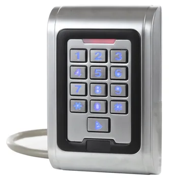 

Full Waterproof IP68 and Anti-Vandal Metal Case 2000 Users Proximity EM RFID Standalone Keypad Single Door Access Control System