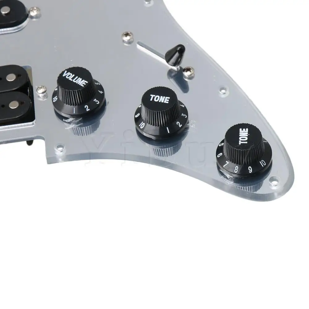 

Yibuy Loaded Prewired Mirror Surface SSH Pickguard Pickup Guitar DIY Accessory