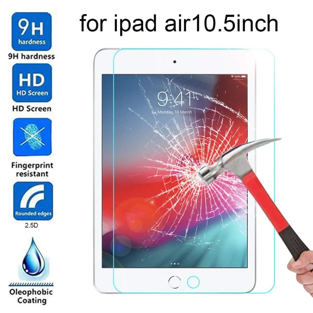 10D с уровнем твердости 9H закаленное Стекло для Apple iPad Air 3 Экран Защитная крышка для iPad Air 10,5 дюймов Air3 планшет защитная пленка, стекло