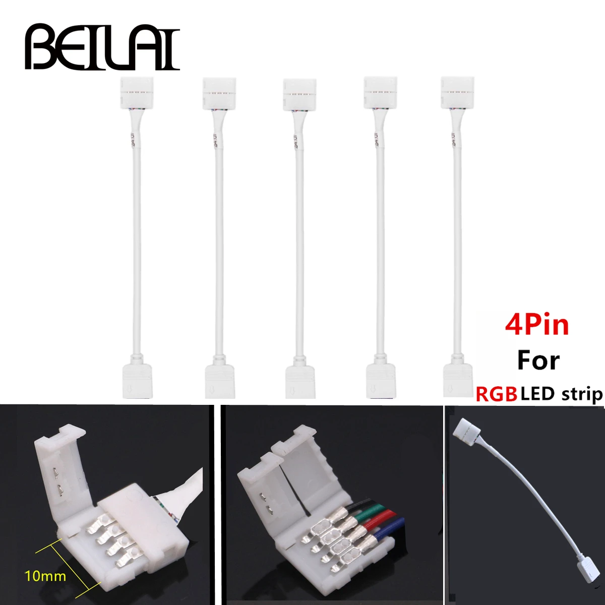 4pin RGB Светодиодная лента 5pin добавить теплую белую светодиодную ленту Разъем