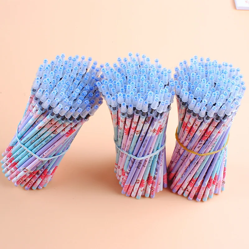 

50pcs/Lot Simple New Fashion 0.5mm Office School Supplies Gel Pen Refills Business Black Signing Pens Writing Pens Refills