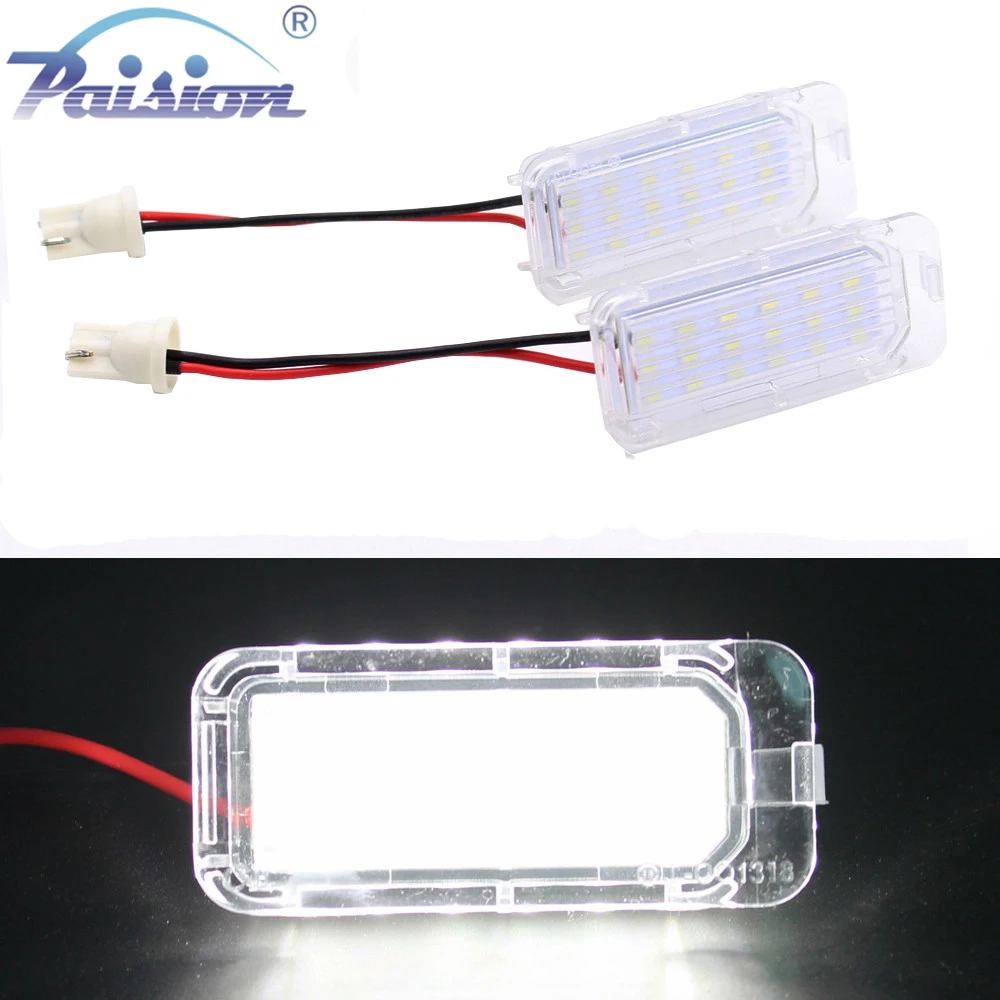 

2pcs Bright White Canbus LED Number License Plate Light Lamp for Ford Focus 5D/Fiesta/Mondeo MK4/C-Max MK2/S-Max/Kuga/Galaxy