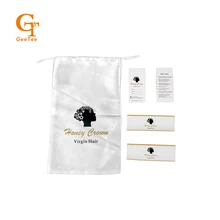 Логотип фирменное наименование Натуральная волос упаковки Атлас сумки, самоклеящаяся бумага обертывание наклейки, вешать ярлыки теги