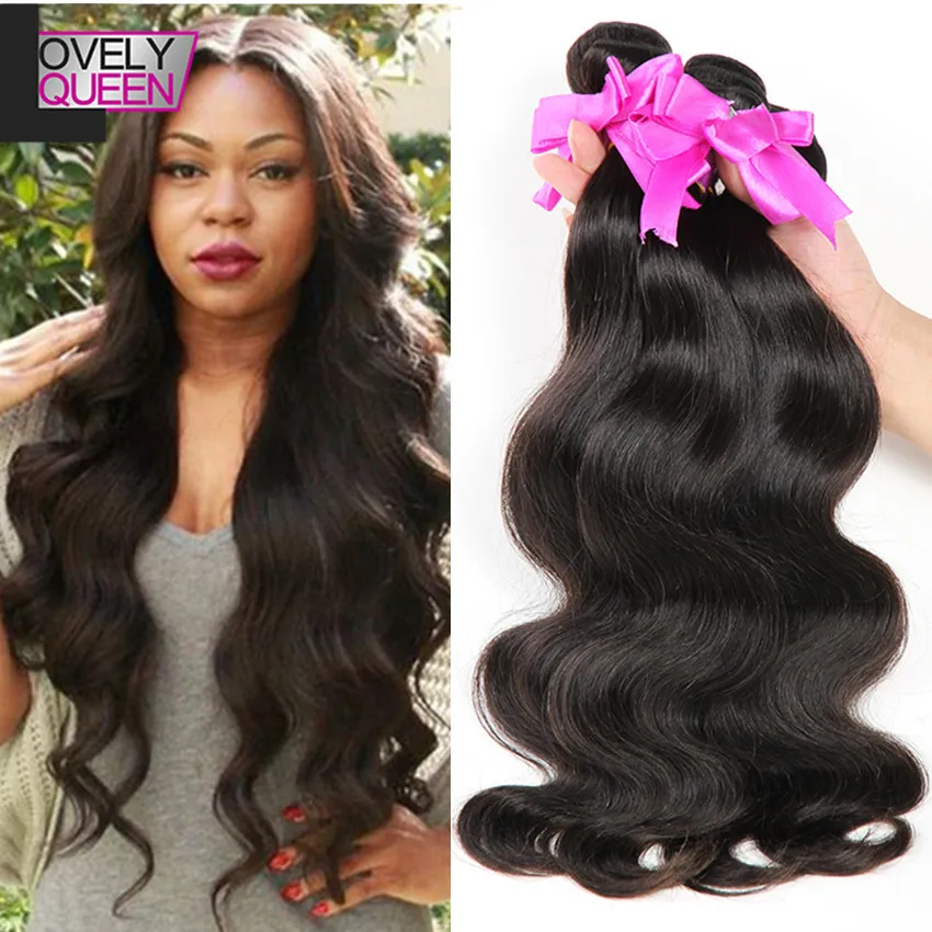 Indian Virgin Hair Body Wave 4Bundles 8A Grade Virgin Unprocessed Human Hair Weaves Indian Remy Hair Bundles Rose Hair Products