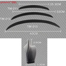2 шт. Универсальный карбоновый крыло вспышки колеса губы наборы для кузова автомобиля грузовик внедорожник, черный