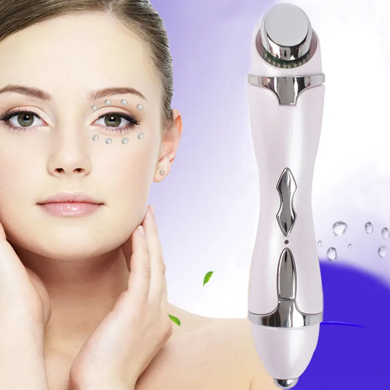 Mini Electric Vibration Anti wrinkle Massager Eye Wrinkles LED Light