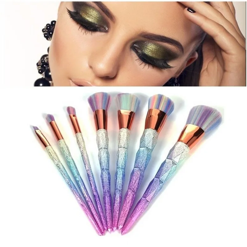1 шт алмазное Форма кистей для макияжа Ослепительный Блеск кисти Unicorn Brush