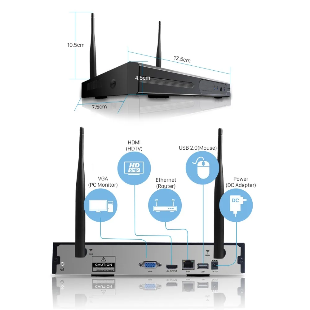 Besder 8CH WiFi NVR комплект 1080P Автоматическая пара P2P Беспроводная система безопасности 8CH 2.0MP CCTV комплекты 8 шт. уличные водонепроницаемые камеры системы