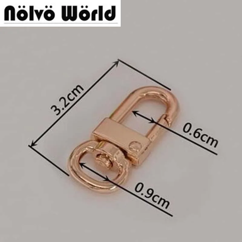 9mm little snap hook swivel hooks clasp for DIY small bags evening bags chain strap adjusted hook parts accessories owner 52567 18 hooked snap swivel 9 шт