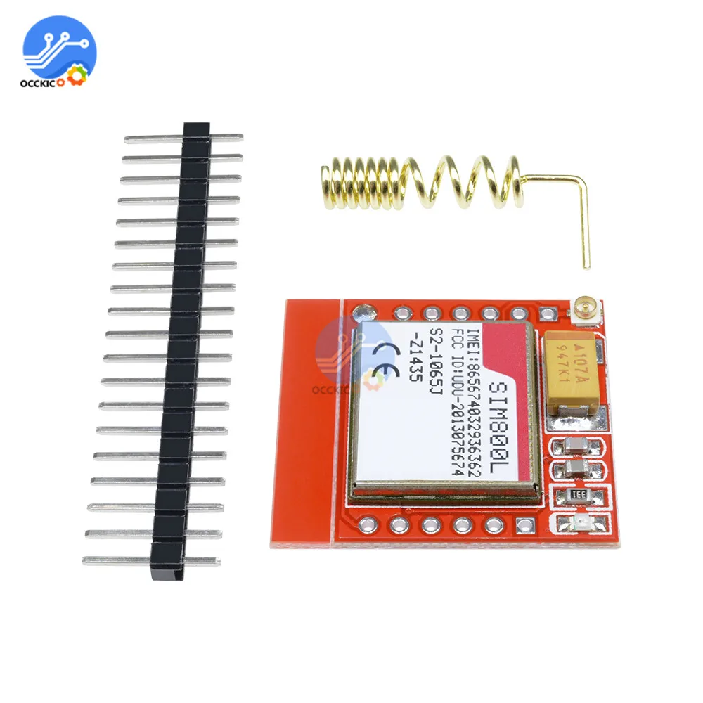 

SIM800L GPRS GSM Module Micro SIM Card Core Wireless WIFI Board TTL Serial Port With Antenna for Arduino PCB DIY kit Game