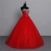Vestido de novia clásico de talla grande, traje de boda de 2-28w, foto Real, color rojo, a la moda, Encaje Vintage, barata, con Lazo de cristal, 2022 ► Foto 3/6