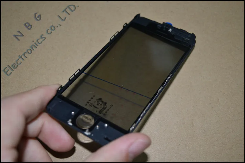 10 шт. лучшее Переднее стекло с рамкой для iPhone 5 5s 5c 6 6s 7 plus oca поляризатором 4 в 1 ЖК