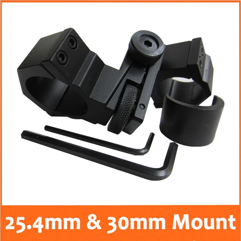 25.4mm & 30mm Metal Adjustable Scope Mount Tactical Flashlight Laser Mount Rings Stand Holder