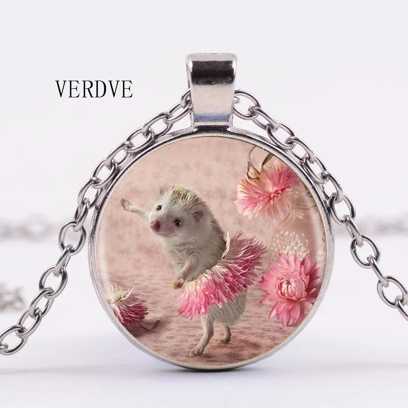 Стеклянный кулон Ежик в тумане 3 цвета|glass pendant|new arrivalglass necklace pendants |