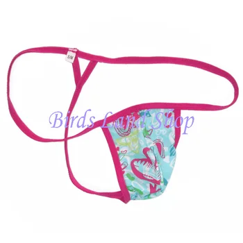 

Mens String Pouch Thong Triangle T Back G799C hearts prints