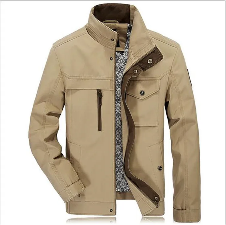 

Men's Jacket Plus 4XL size Loose cotton Military Men New Spring mens Casual Coats warm Military Jackets