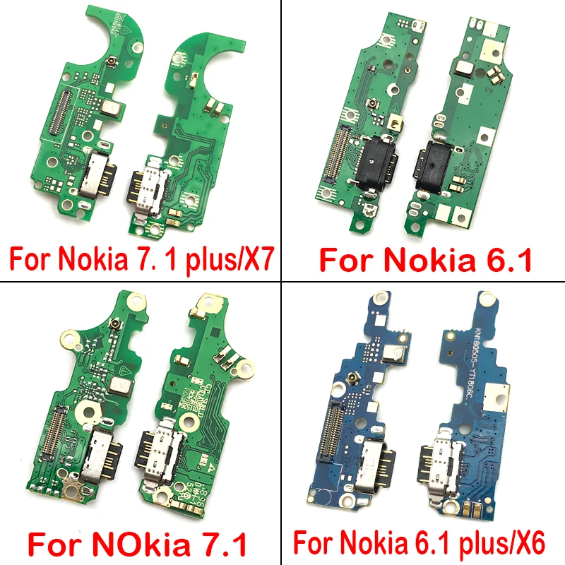 USB Зарядное устройство док-коннектор, зарядный порт микрофон гибкий кабель для Nokia 2,1/6,1/3,1/7,1/5,1 Запчасти для авто