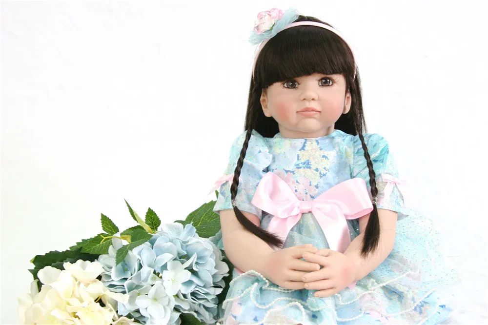 58 см виниловые силиконовые reborn Princess для малышей, яркие куклы для новорожденных, Ограниченная Коллекция, детский подарок на день рождения, игрушка в виде дома