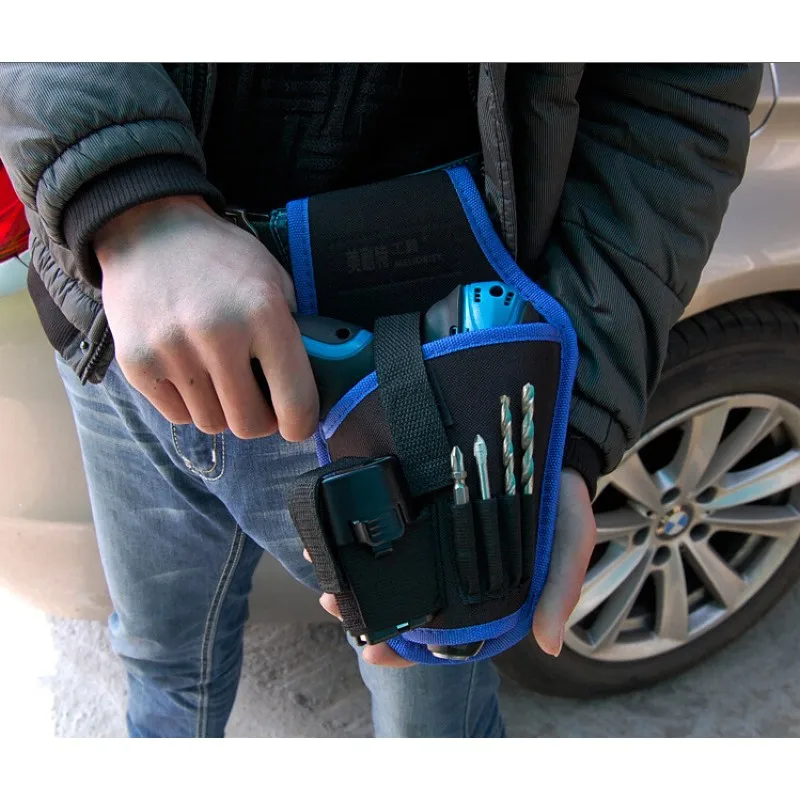 Качественный электродрель инструмент карманы защитный рукав с поясом электрическая дрель сумка электрик карманы сумки для инструментов