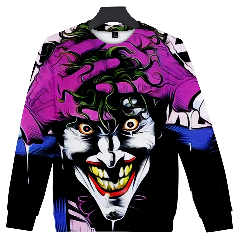 

Lucky Friday haha joker 3D Round Collar Sweatshirt Men Fashion Funny Sweatshirt Western Festivals Winter Capless Clothes XXS-4XL