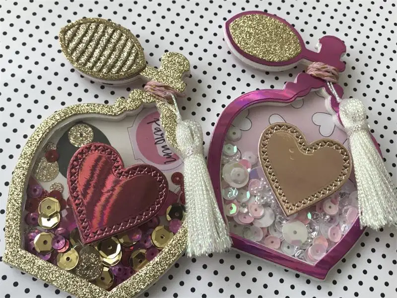 

KSCRAFT Perfume Bottle Shaker Card Metal Cutting Dies for DIY Scrapbooking/Card Making/Kids Fun Decoration Supplies